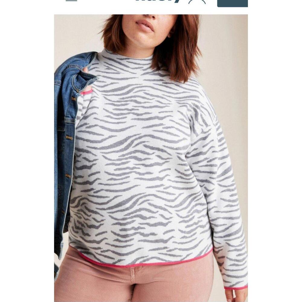 Anthropologie Ivanna Knit Mock Neck Knit Sweater